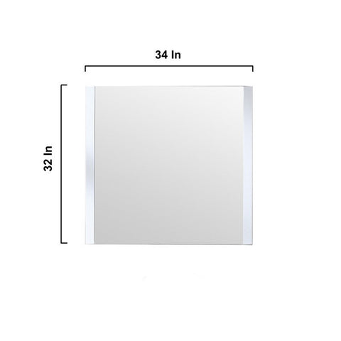 Image of Volez 36" White Single Vanity Set, Integrated Top | LV341836SAESM34F
