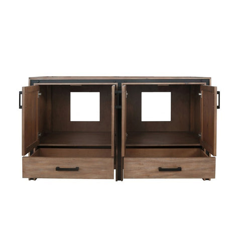 Image of Ziva 60" Rustic Barnwood Vanity Cabinet Only | LZV352260SN00000