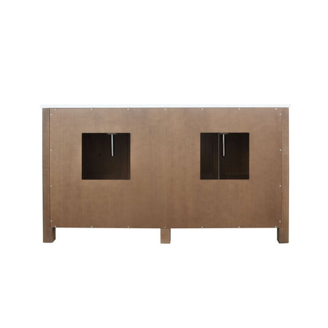 Image of Ziva 60" Rustic Barnwood Double Vanity Set, Cultured Marble Top | LZV352260SNJSM22F