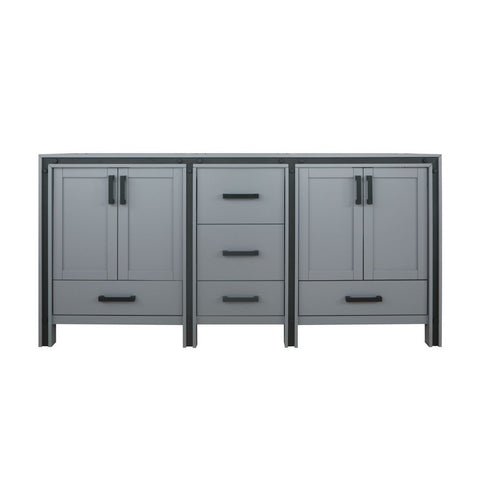 Image of Ziva 72" Dark Grey Vanity Cabinet Only | LZV352272SB00000