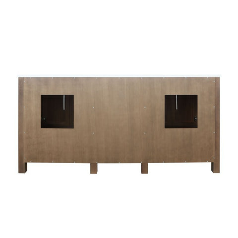 Image of Ziva 72" Rustic Barnwood Double Vanity, Cultured Marble Top, White Square Sink and 30" Mirrors | LZV352272SNJSM30