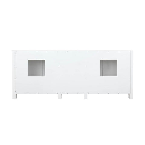 Image of Ziva 80" White Double Vanity, no Top and 30" Mirrors | LZV352280SA00M30