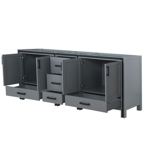 Image of Ziva 84" Dark Grey Vanity Cabinet Only | LZV352284SB00000