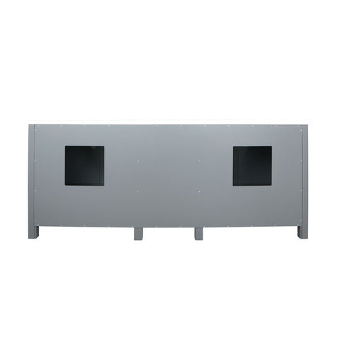 Image of Ziva 84" Dark Grey Double Vanity, no Top and 34" Mirrors | LZV352284SB00M34