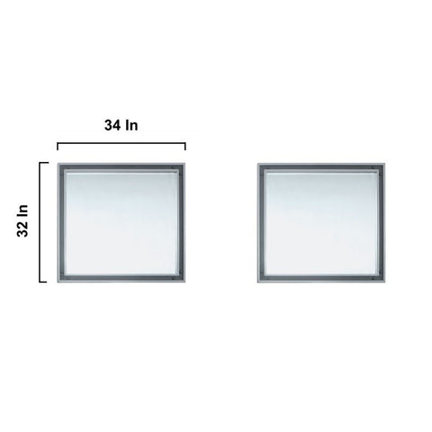 Image of Ziva 84" Dark Grey Double Vanity Set, Cultured Marble Top | LZV352284SBJSM34F