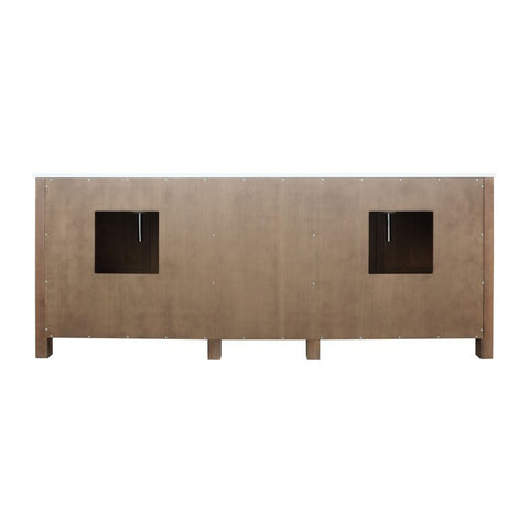 Image of Ziva 84" Rustic Barnwood Double Vanity, Cultured Marble Top, White Square Sink and no Mirror | LZV352284SNJS000