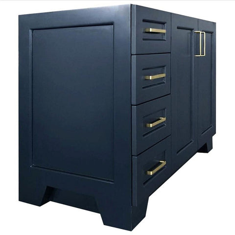 Image of Ariel Taylor 42" Midnight Blue Transitional Single Sink Base Cabinet Q043S-R-BC-MNB