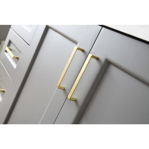 Image of Ariel Taylor 43" Grey Modern Oval Sink Bathroom Vanity Q43SRB-WQO-GRY