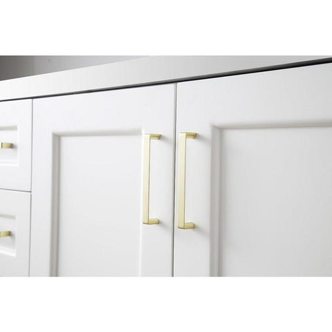 Image of Ariel Taylor 43" White Modern Oval Sink Bathroom Vanity Q43SRB-WQO-WHT