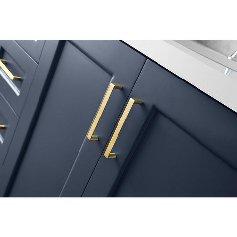 Image of Ariel Taylor 43" Midnight Blue Modern Rectangle Sink Bathroom Vanity Q43SRB-WQR-MNB