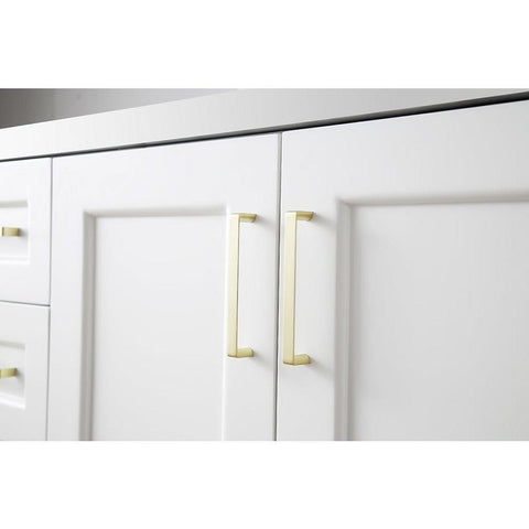 Image of Ariel Taylor 43" White Modern Rectangle Sink Bathroom Vanity Q43SRB-WQR-WHT