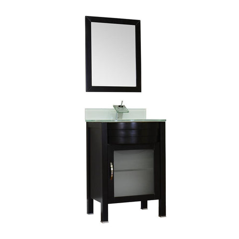 Image of Alya Bath Elite 24" Single Modern Bathroom Vanity with Countertop AW-082-24-B-LGGT-NM