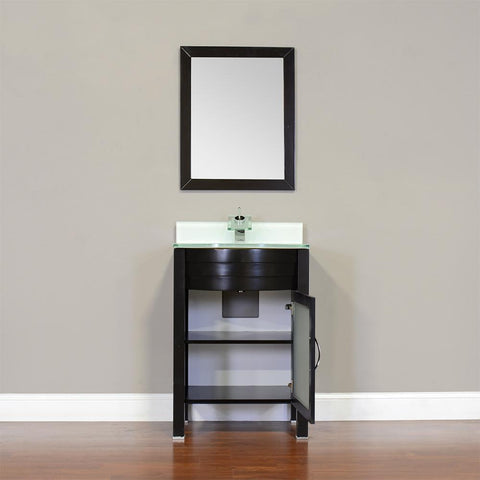 Image of Alya Bath Elite 24" Single Modern Bathroom Vanity with Countertop AW-082-24-B-LGGT-NM