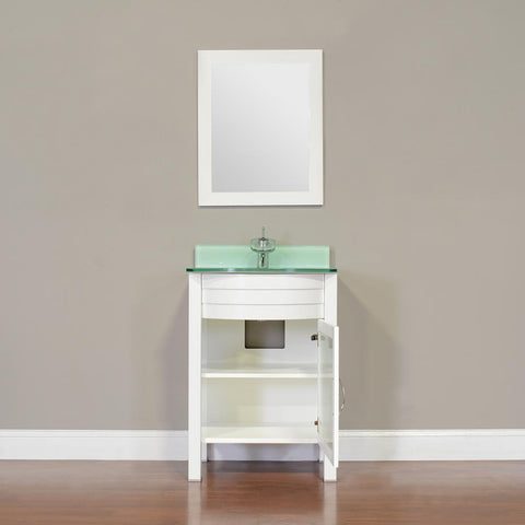 Image of Alya Bath Elite 24" Single Modern Bathroom Vanity with Countertop AW-082-24-B-LGGT-NM
