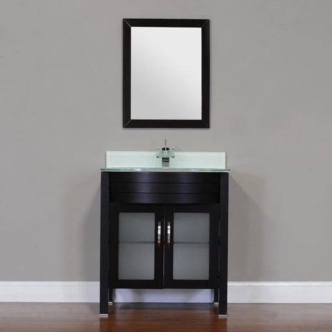 Image of Alya Bath Elite 30" Single Modern Bathroom Vanity with countertop AW-082-30-B-LGGT-NM