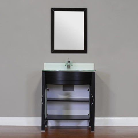 Image of Alya Bath Elite 30" Single Modern Bathroom Vanity with countertop AW-082-30-B-LGGT-NM