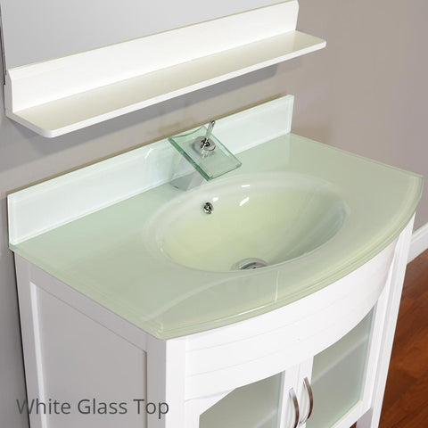 Image of Alya Bath Elite 36" Single Modern Bathroom Vanity Countertop AW-082-36-B-LGGT-NM
