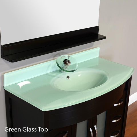 Image of Alya Bath Elite 48" Single Modern Bathroom Vanity with Countertop AW-082-48-B-LGGT-NM