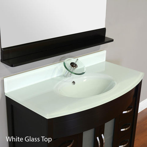 Image of Alya Bath Elite 48" Single Modern Bathroom Vanity with Countertop AW-082-48-B-LGGT-NM