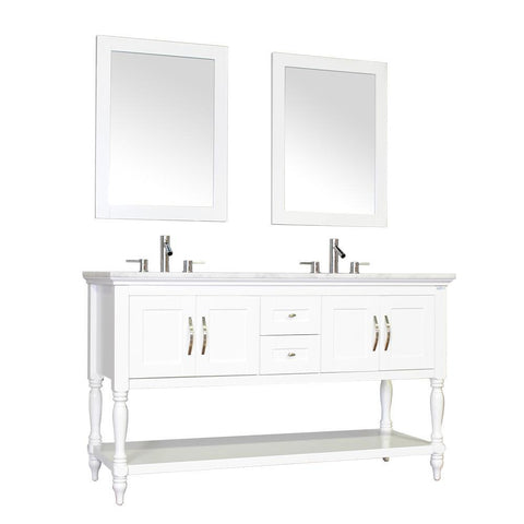 Image of Alya Bath Hampton 72" Double Contemporary Bathroom Vanity with Countertop LA-209-72-W-NT-DBL-BMT-NM