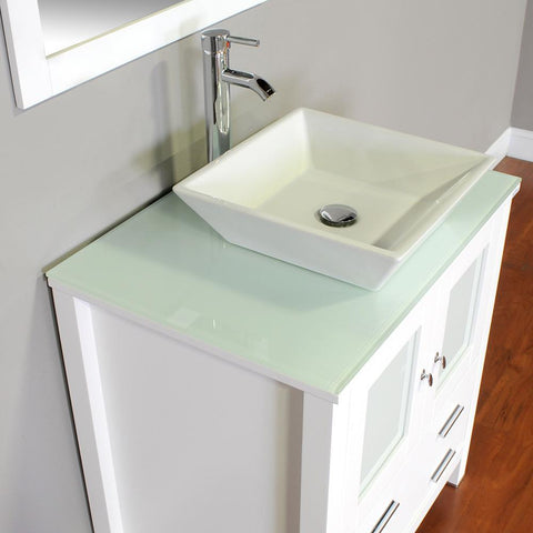 Image of Alya Bath Leeds 30" Modern Single Bathroom Vanity without Mirror AW-125-30-B