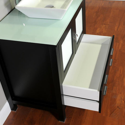 Image of Alya Bath Leeds 36" Modern Single Bathroom Vanity without Mirror AW-125-36-B