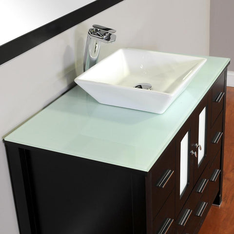 Image of Alya Bath Leeds 42" Modern Single Bathroom Vanity without Mirror AW-125-42-B