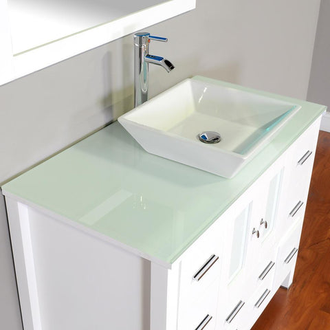 Image of Alya Bath Leeds 48" Modern Single Bathroom Vanity without Mirror AW-125-48-B