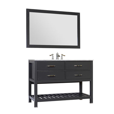 Image of Alya Bath Manhattan 48" Single Contemporary Bathroom Vanity with Countertop FW-8017-48-G-NT-BMT-NM