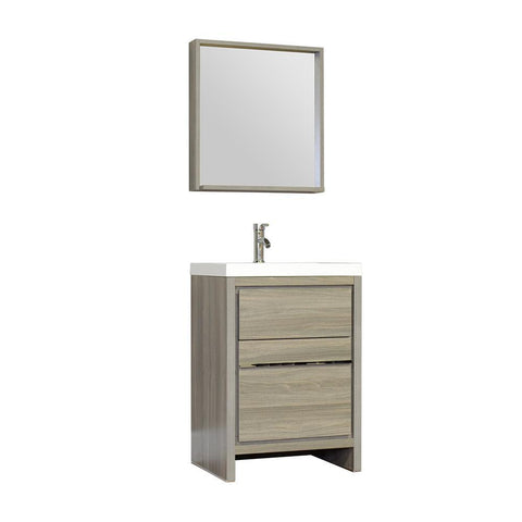 Image of Alya Bath Ripley 24" Single Modern Bathroom Vanity Set AT-8060-24-G