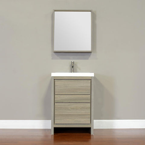 Image of Alya Bath Ripley 24" Single Modern Bathroom Vanity Set AT-8060-24-W-S