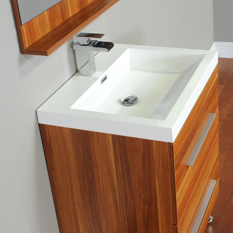 Image of Alya Bath Ripley 24" Single Modern Bathroom Vanity Set with Mirror AT-8080-B-S
