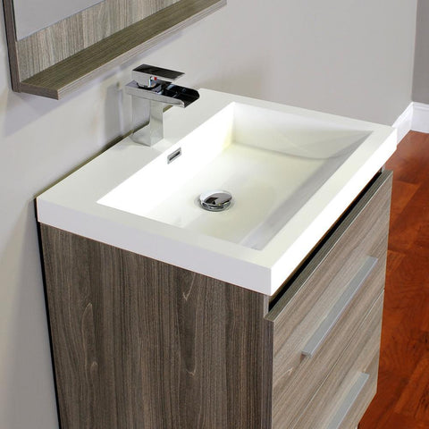 Image of Alya Bath Ripley 24" Single Modern Bathroom Vanity Set with Mirror AT-8080-B-S