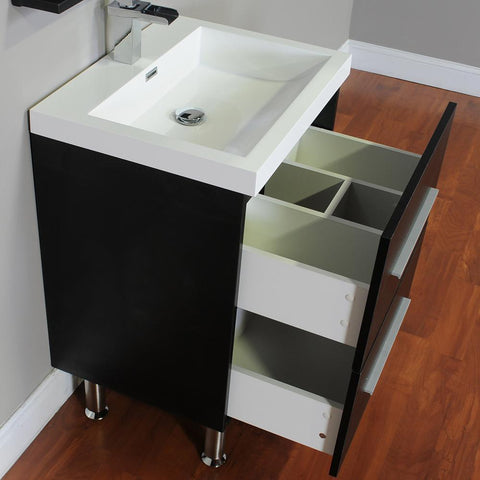 Image of Alya Bath Ripley 24" Single Modern Bathroom Vanity without Mirror AT-8080-B