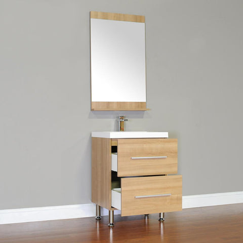 Image of Alya Bath Ripley 24" Single Modern Bathroom Vanity without Mirror AT-8080-B