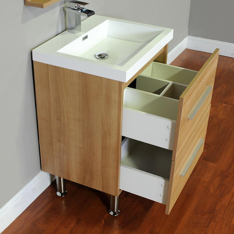 Image of Alya Bath Ripley 24" Single Modern Bathroom Vanity without Mirror AT-8080-B