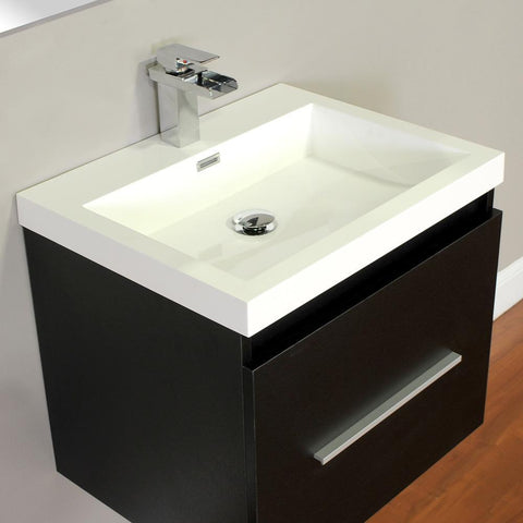 Image of Alya Bath Ripley 24" Single Wall Mount Modern Bathroom Vanity without Mirror AT-8006-B
