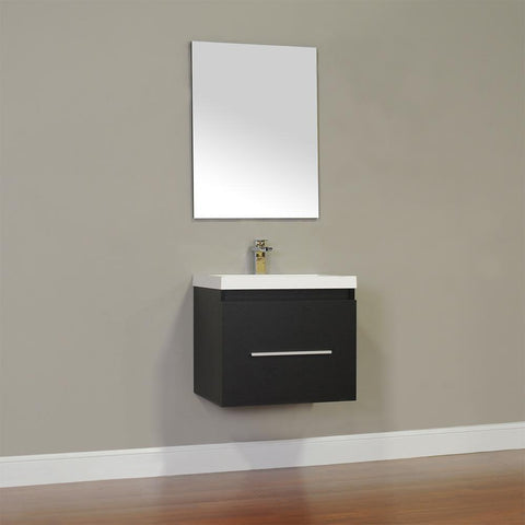 Image of Alya Bath Ripley 24" Single Wall Mount Modern Bathroom Vanity without Mirror AT-8006-B