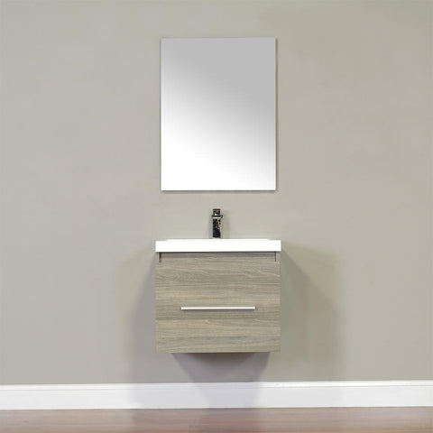 Image of Alya Bath Ripley 24" Single Wall Mount Modern Bathroom Vanity without Mirror AT-8006-B