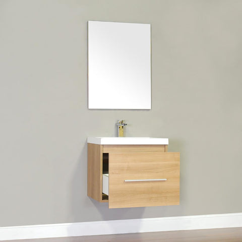 Image of Alya Bath Ripley 24" Single Wall Mount Modern Bathroom Vanity without Mirror AT-8006-B