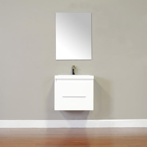 Image of Alya Bath Ripley 24" Single Wall Mount Modern Bathroom Vanity without Mirror AT-8006-B