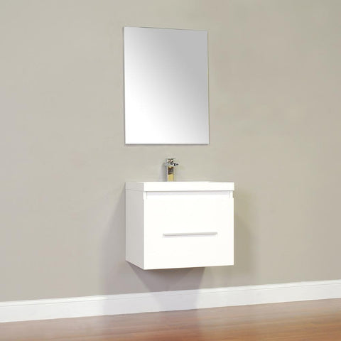 Image of Alya Bath Ripley 24" Single Wall Mount Modern Bathroom Vanity without Mirror AT-8006-B