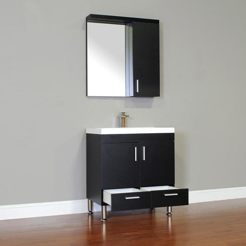 Image of Alya Bath Ripley 30" Single Modern Bathroom Vanity without Mirror AT-8085-B