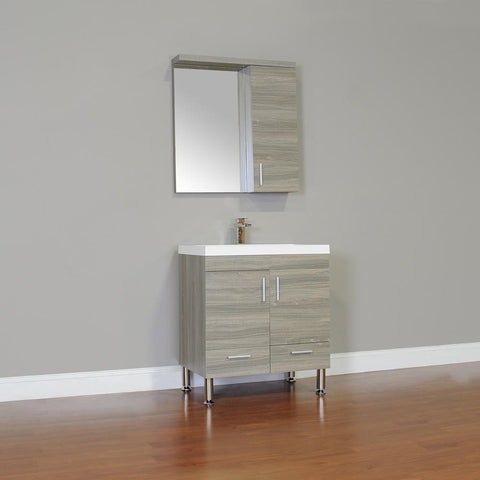 Image of Alya Bath Ripley 30" Single Modern Bathroom Vanity without Mirror AT-8085-B