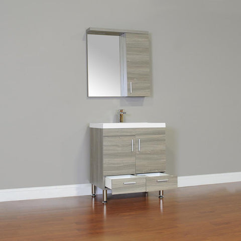 Image of Alya Bath Ripley 30" Single Modern Bathroom Vanity without Mirror AT-8085-B