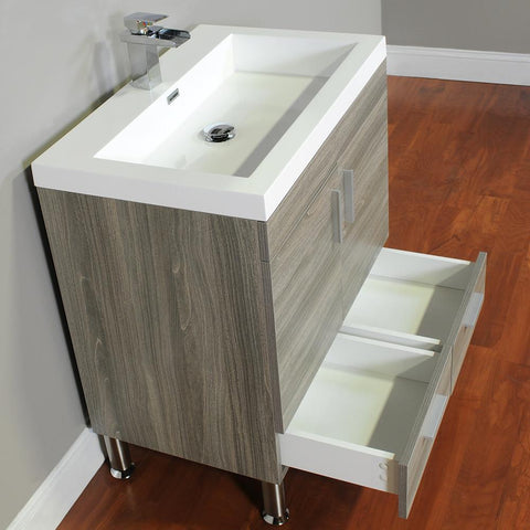 Image of Alya Bath Ripley 30" Single Modern Bathroom Vanity without Mirror AT-8085-B