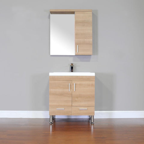 Image of Alya Bath Ripley 30" Single Modern Bathroom Vanity without Mirror AT-8085-B