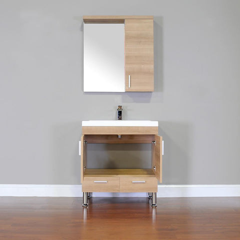Image of Alya Bath Ripley 30" Single Modern Bathroom Vanity without Mirror AT-8085-B