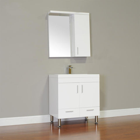 Image of Alya Bath Ripley 30" Single Modern Bathroom Vanity without Mirror AT-8085-B
