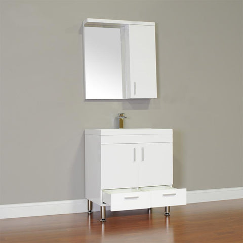 Image of Alya Bath Ripley 30" Single Modern Bathroom Vanity without Mirror AT-8085-B